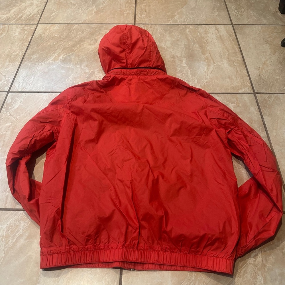 Vintage Red Lacoste Men’s water-repellent track jacket Size 52 - Picture 2 of 3